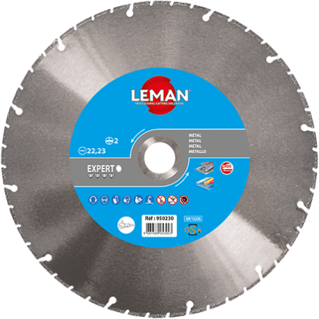 Disque diamant 125 mm Leman, disque diamant pour la coupe d'acier